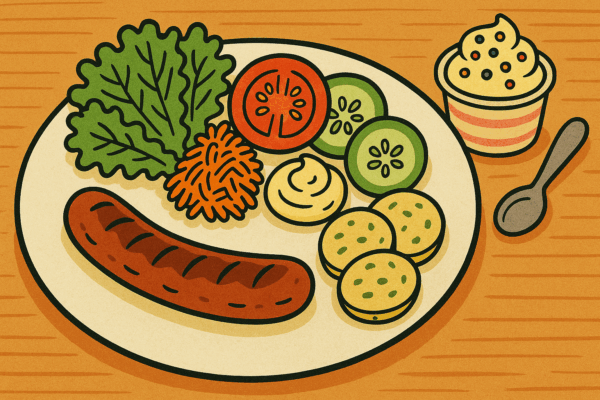 Assiette BBQ enfant + glace